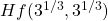 Hf(3^{−1/3},3^{−1/3})