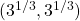 (3^{−1/3},3^{−1/3})