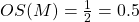 OS(M) = \frac{1}{2} = 0.5