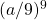 (a/9)^9