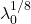 \lambda_0^{1/8}